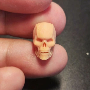1:18 heroes Skull Man Head Sculpt Carved For 3.75" Male Action Figure Body Toy - Picture 1 of 8