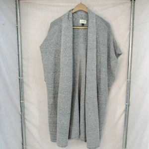 Universal Thread Goods Co. OSFM Sleeveless Light Gray Midi Sweater Wrap One Size - Picture 1 of 10