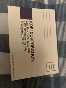 SNES Koei Registration Card - Picture 1 of 2