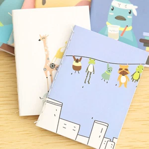 1Pc Mini Cute Cartoon Notebook Handy Pocket Notepad Paper Journal Diary - Picture 1 of 11