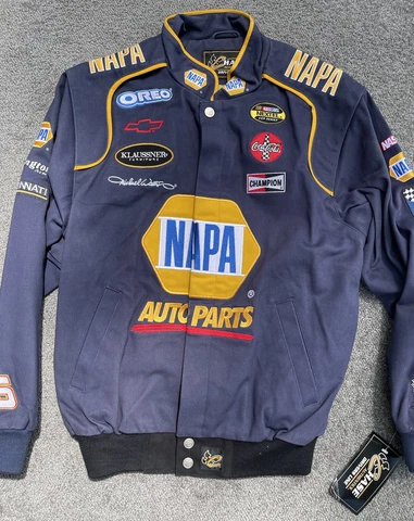 Michael Waltrip Nascar #15 Chase Authentics vtg varsity Bomber jacket sz-S-NWT Cover
