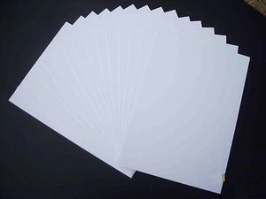 A4 Doube side white Backing Board 1.5mm 1500 micron Extra Thick Craft Card white - Picture 1 of 5