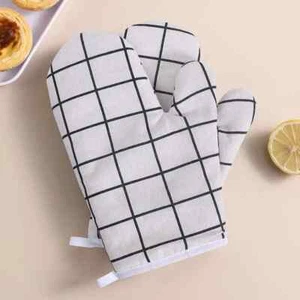 Guantes de cocina aislados resistentes al calor microondas horno protector espesado nuevos - Imagen 1 de 10
