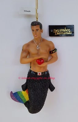 December Diamonds ORLANDO Florida Merman Ornament 2016, New in Box, Ltd. Ed. - Image 1 of 4