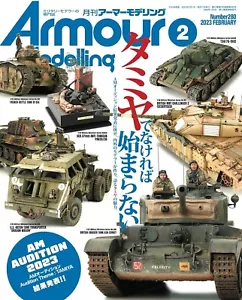 B00AQKDSB2 Magazine Armour Modelling 2023 02 Military Tank Tamiya Model Works JP - Picture 1 of 7