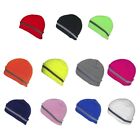 Winter Warm Reflective Knit Hat for Night Runners Outdoor Camping Skiing Beanies