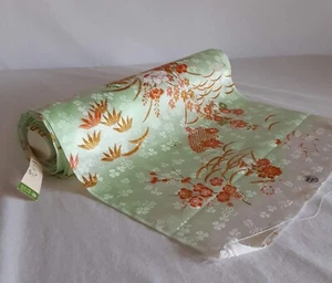 Fabric Vintage Silky Oriental Pattern 12+ yards - Picture 1 of 4