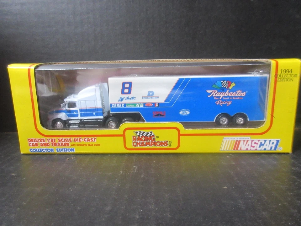 Racing Champions Nascar Transporter 1994 # 8 Jeff Burton -- escala 1/87 Foto 1 de 1