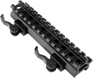 Schnellspanner Picatinny Riser Zielfernrohr Hebelhalterung passt 20mm Schienen - Bild 1 von 12