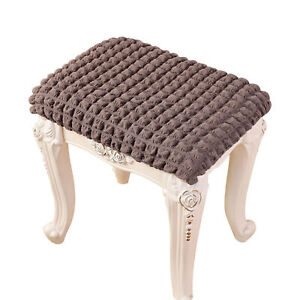 Rectangle Stool Cover Stretch Chair Seat Slipcover Elastic Vanity Stool Cover