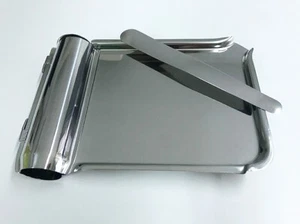 Stainless Steel Tablet Counting Pills Dish Tray + Spatula Contemporary Durable - Picture 1 of 4