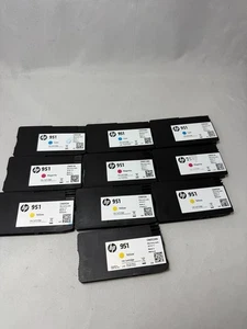 Paquetes de 10 cartuchos de tinta de alto rendimiento HP 951 CYM - Imagen 1 de 3
