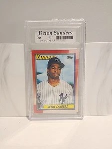 💎💎 1990 Topps - Deion Sanders #61 💎 ROOKIE GRADED FGC10 MINT 💎💎 - Bild 1 von 2