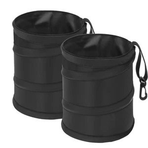 Ginsco 2Packs 1 Gallon New Leakproof Car Trash Can, Mini Trash Can Pop-up Collap - Picture 1 of 4