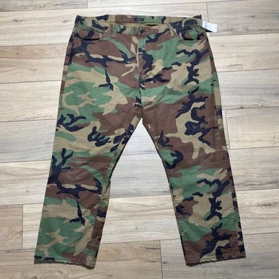 Polo Ralph Lauren Mens The Hampton Relaxed Straight Jeans Camo Print 46Bx30 - Image 1 of 4