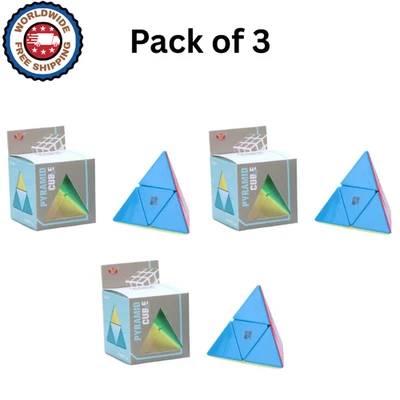 YJ Pyramid 2x2 Pyraminx Cube - (confezione da 3) - Immagine 1 di 2