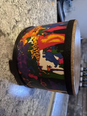 REMO Niños Percusión Selva Lluviosa Tema Selva 10" Piso Tom Tambor Sin Palos Bongo Foto 1 de 4