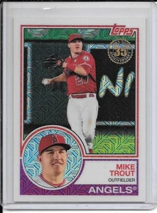 2018 Topps Baseball MIKE TROUT (Angels) '83 SILVER PACK CHROME'..#2 - Picture 1 of 2