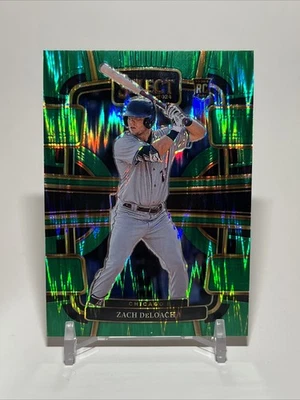 2024 Panini Select - Concourse Zach DeLoach #98 Green Flash Prizm (RC) - Image 1 of 2