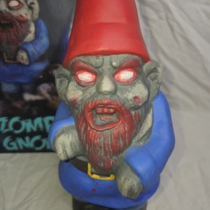 Zombie Garden Gnome - 11 Inches Tall - Terracotta - Thumbs Up -  New, Open Box - Picture 1 of 13