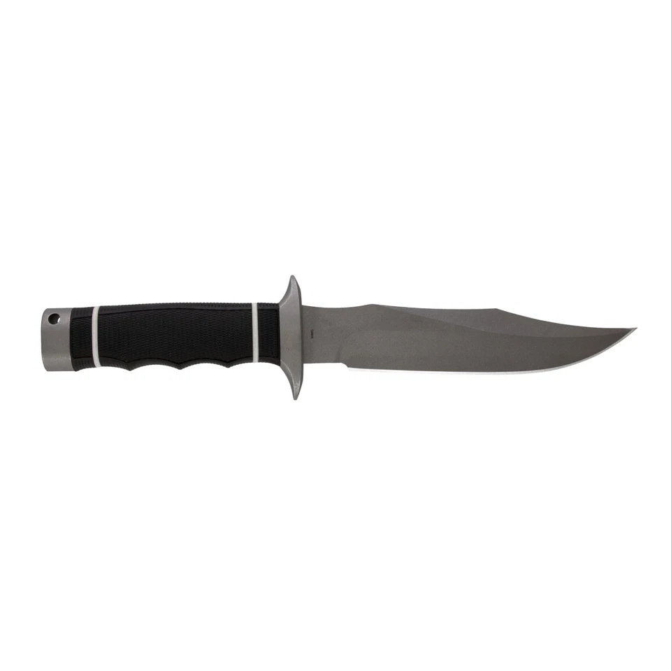 SOG Knives Tech Bowie S11B-BX Black Kraton Stonewashed AUS-8 Stainless Knife - Image 1 of 4