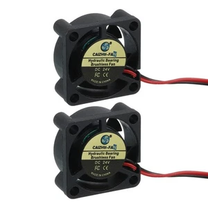 2 Pcs Imprimante 3D 2510 Ventilateur de Refroidissement, 24V 15000tr/min 25x25x10mm Roulement Hydraulique - Photo 1/7