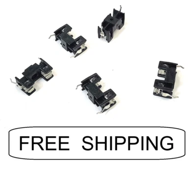 (5x) 6.3A - 250V - OMNI-BLOK Fuse Block - PC Board- for 5x20mm Littelfuse 520101 - Image 1 of 4