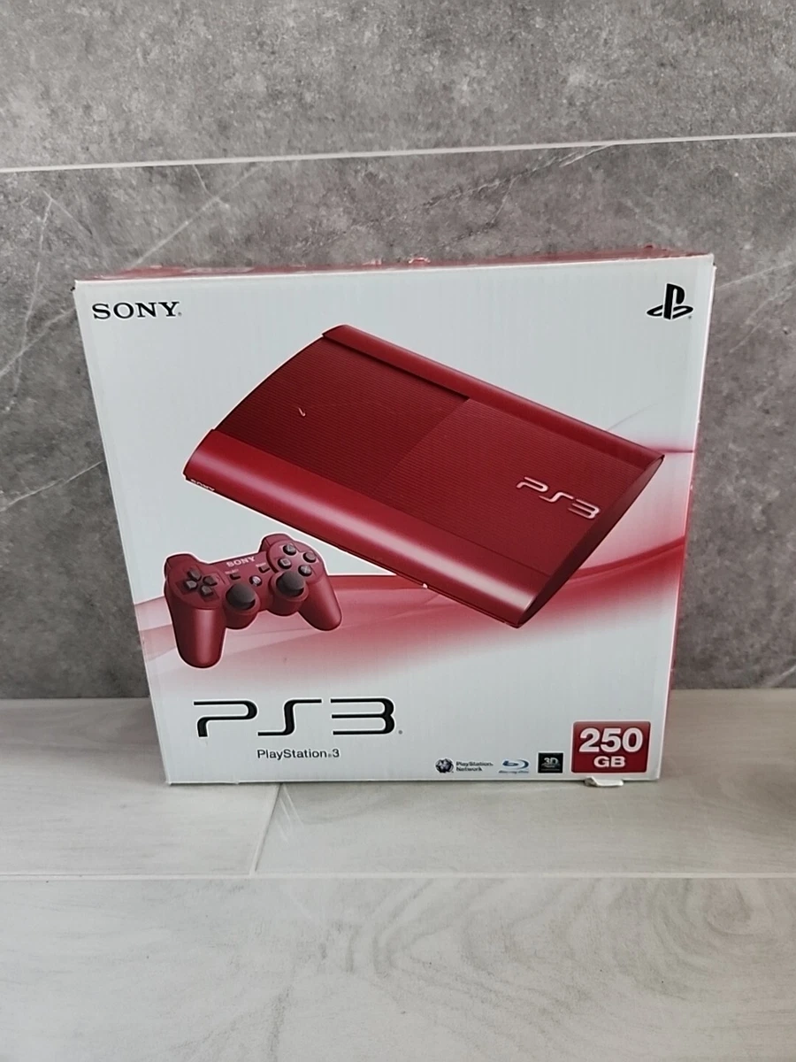 索尼PlayStation 3 红色视频游戏家庭控制台| eBay