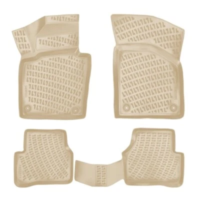 Alfombrillas forro para Volkswagen Passat B7 2010-2015 impermeables para todo tipo de clima beige Foto 1 de 4