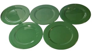 Set Of 5 Waechtersbach Green Dinner/Luncheon Plates Made In Spain 9” MCM - Picture 1 of 12