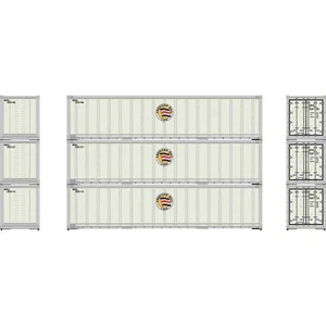 Athearn # 63387 40' Smooth Side Containers, AML # 1 (3) HO - Picture 1 of 1