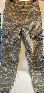 US Army Military Digital Camo ACU Cargo Pants Medium Extra X Long Waist 31-35" - Picture 1 of 19