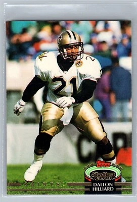 1992 TOPPS STADIUM CLUB CARD # 237 Dalton Hilliard - New Orleans Saints - Image 1 of 2