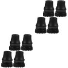 8 Pcs Hiking Pole Protector Rubber Tips For Trekking Poles Cover Crutch