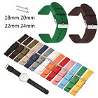 Colorful Woven Nylon Canvas Strap Replacement Fabric Watch Bands 22mm 20 18 24mm