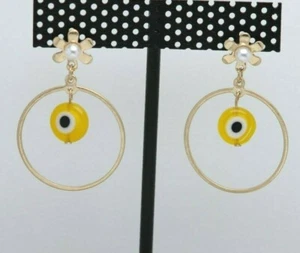 Evil Eye Earrings Good Luck Evil Eye Protection Dangle Earrings #258 - Picture 1 of 5
