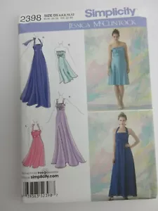 Vestidos de costura Simplicity 2398 Miss para ocasiones especiales t44 - Imagen 1 de 4