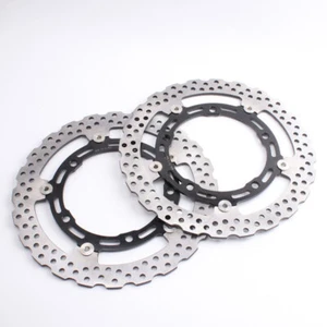 Motorcycle Front Brake Rotor set For KAWASAKI EX650 NINJA650 ABS 2017-2022 Black - Picture 1 of 6