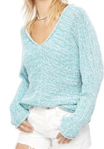 Free People Bright Lights V-Neck. Size M. - Picture 1 of 10
