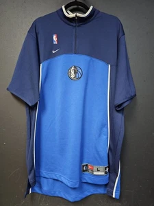 Y2K Vintage Dallas Mavericks Warm Up Shirt Herren Large Blau Nike Sauberer Zustand - Bild 1 von 6