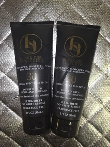 Protector solar hidratante Black Girl loción FPS 30 3 fl oz lote de 2 - Imagen 1 de 2