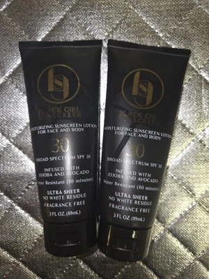 Увлажняющий солнцезащитный лосьон Black Girl SPF 30 3 жидких унции лот из 2 - Изображение 1 из 2