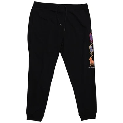 Polo Ralph Lauren Black Sweatpants Sz 2XL - Logo Print Athletic Joggers - Image 1 of 4