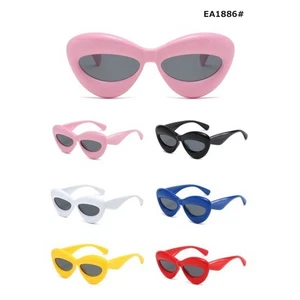 Cat Eye Halloween Fun Party Theme Sunglasses Pair High Quality Women EA1886A - Picture 1 of 8