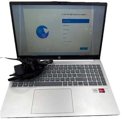 Portátil HP 15.6" táctil 15-fc0101ds AMD Athlon plateado 7120U, 2.40Gh 128GB 4GB DDR5 Foto 1 de 4