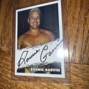 Autograph Wrestling Card RONNIE GARVIN Certified Authorized - Picture 1 of 2