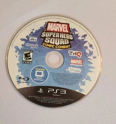  ☆ MARVEL SUPER HERO SQUAD ( COMIC COMBAT) PS3 / DISC ONLY/ TESTED AND WORKS  - Imagem 1 de 3
