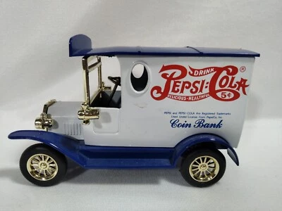 Pepsi Cola  1997 Golden Wheel Delivery Truck Die Cast Coin Bank NO BOX or KEY - Image 1 of 4