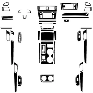 Black Brand New ABS Gloss Black Stickers For Subaru Legacy Outback 15-17  - Picture 1 of 23