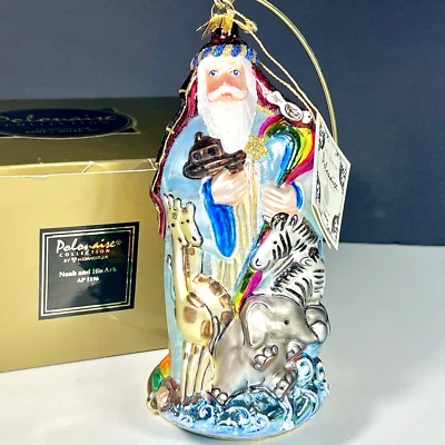 Adorno de vidrio soplado a mano de colección Kurt Adler colección Noé y su arca polonesa Foto 1 de 4